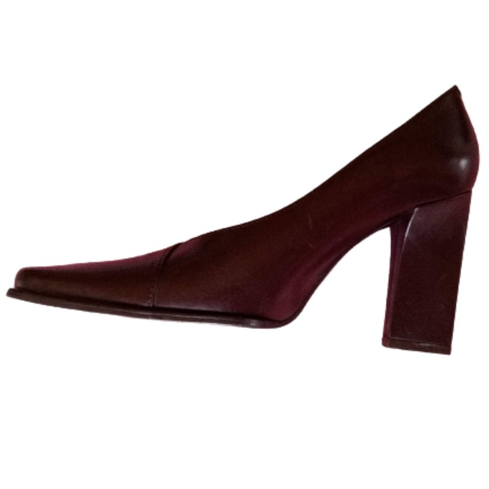 SIMARD Deep Brown Leather Shoes Pumps Sz 36